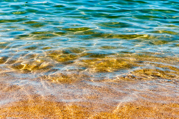 Agua transparente del mar