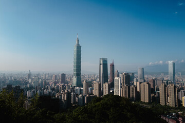Fototapeta premium Taipei 101 cityscape, landscape, Taiwan