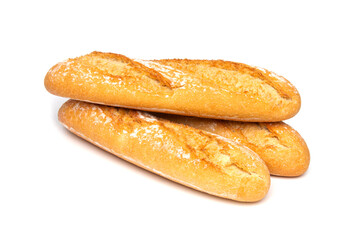 Baguette isolated on a white background