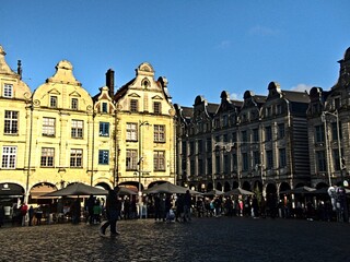 Obraz premium Arras, December 2021: Visit the beautiful city of Arras in France during the festive season 