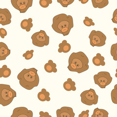 seamless pattern with teddy bears