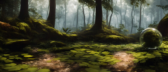 Obraz premium Artistic concept illustration of an earth day, background illustration.