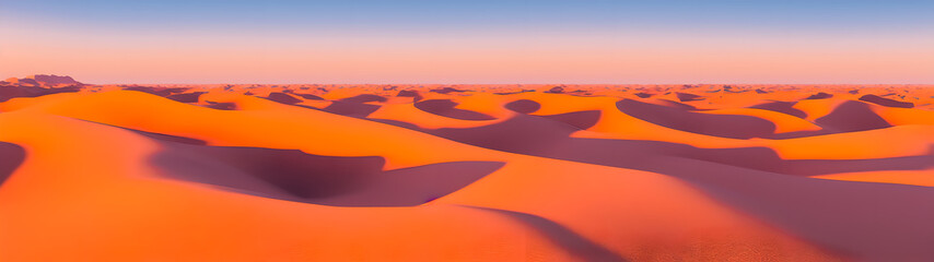 Fototapeta na wymiar Artistic concept of painting a beautiful landscape of wild desert nature, Generative AI