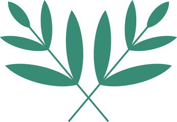 Nature simple leaf plants decoration