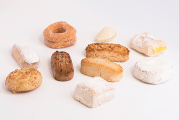 polvorones typical spanish close up