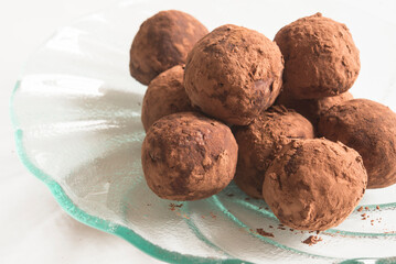 sweet potato and chocolate truffles balls