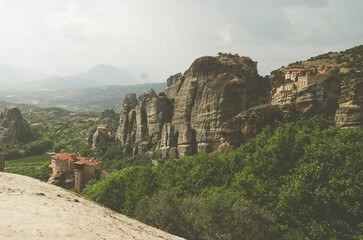 Fototapeta na wymiar Meteora Monasteries Greece