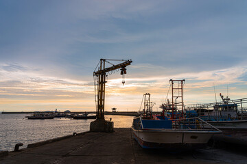 Fototapeta premium 항구의 노을