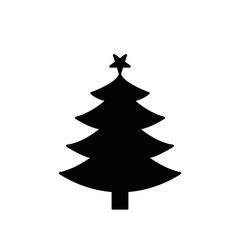 Christmas tree icon. Christmas decoration symbol modern, simple, vector, icon for website design, mobile app, ui. Vector Illustration