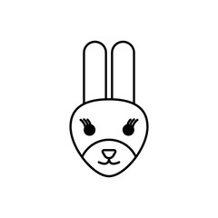 Bunny icon. Rabbit symbol modern, simple, vector, icon for website design, mobile app, ui. Vector Illustration