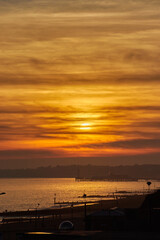 Fototapeta na wymiar Bournemouth Beach Sunset