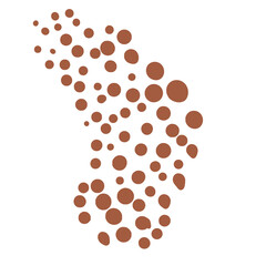 Obraz premium Aesthetic, shape, dots, pattern, simple, abstract, draw, cycle, decorative, blob, round, décor, shapes, Spot, hand-drawn, dotted, polka, brushstroke