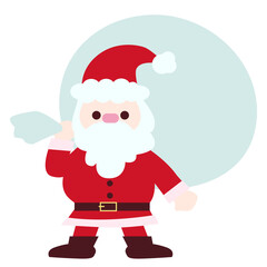 袋を担ぐサンタクロース