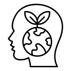 Think Eco Line Icon