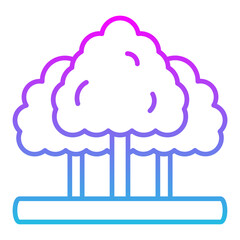 Nature Line Gradient Icon