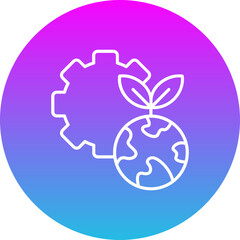 Ecosystem Gradient Circle Line Inverted Icon
