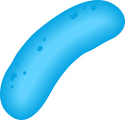 Microbiome illustration of bacteria. Vector image. Gastroenterologist. Bifidobacteria, lactobacilli. Lactic acid bacteria