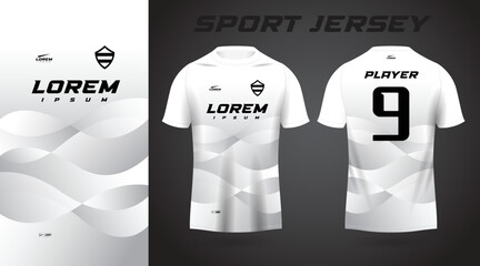 white t-shirt sport jersey design