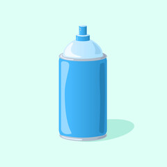 unlined blue spray paint illustration