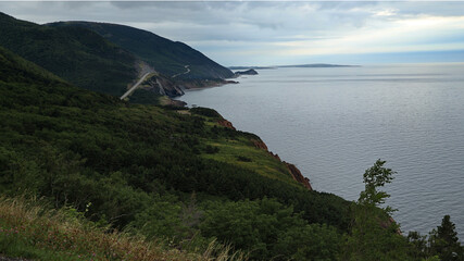 View of the Cape Breton coastline from the Cabot Trail, Canada