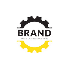 gears logo concept. Designed for your web site design, logo, app, UI. corporate identity logo for your brand. minimalism vector illustration.
