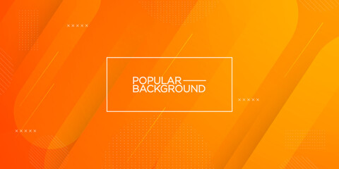 Modern abstract orange gradient background with simple geometric graphic design. Futuristic minimal pattern yellow and orange background.Eps10 vector