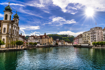 Jesuit Church, Jesuitenkirche in Lucerne, Luzern, Switzerland