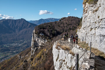 Fototapeta premium Mountain landscape with rock faces