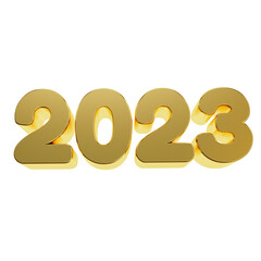 happy new year 2023 3d render text 