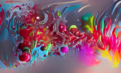 Abstract Christmas Colorful Fluid Design Art Background, Texture and Illustration	