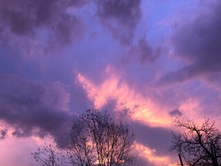 Fototapeta na wymiar sunset and clouds