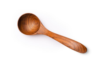 wooden spoon isolated on white