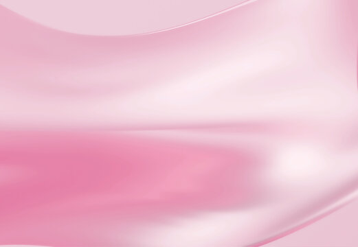 ピンク色のシルクサテンカーテン背景