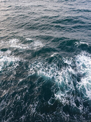 Fototapeta na wymiar Aqua sea water surface. Nature background of blue ocean