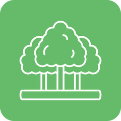 Nature Multicolor Round Corner Line Inverted Icon