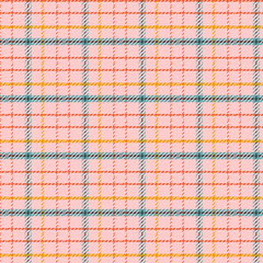 Tartan seamless pattern background.  Texture in Pink, green, yellow, and orange colors