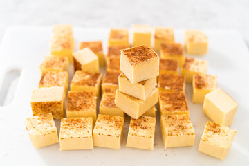 Christmas Eggnog fudge