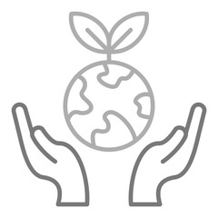 Globalization Greyscale Line Icon