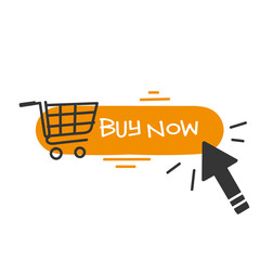 doodle hand drawn buy now button illustration