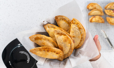 Sweet Cherry Empanadas in Air Fryer