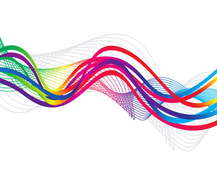 abstract artistic creative colorful wave background