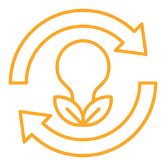 Renewable Multicolor Line Icon