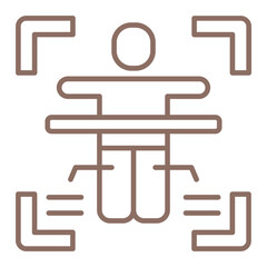 Body Scan Multicolor Line Icon