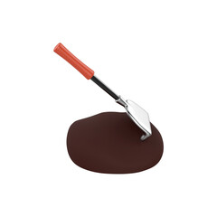 AGRICULTURE RAKE ISOLATED 3D RENDER