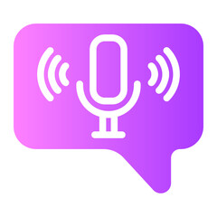 conversation gradient icon