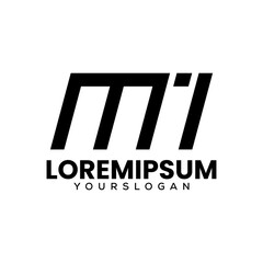 Obraz premium letter m i logo design
