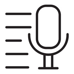podcast line icon
