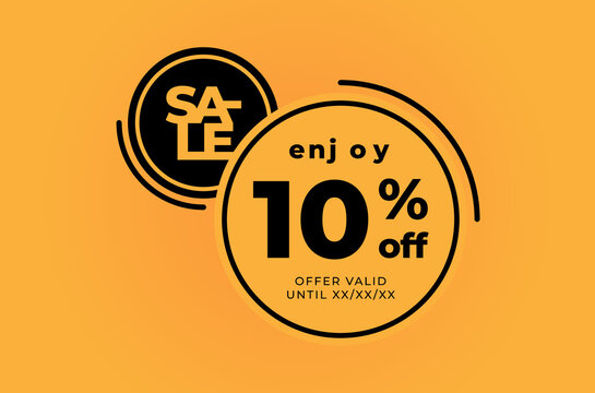 sale 10%off enjoy offer valid until