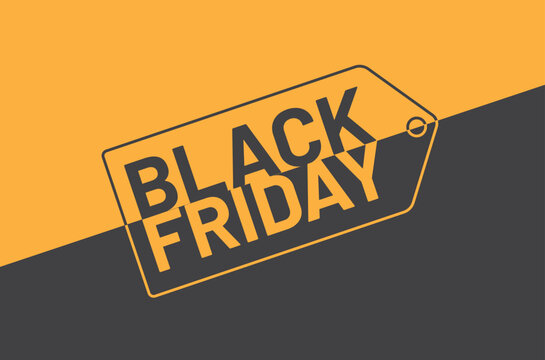 promotional black friday tag comercial