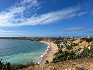Aerial view from the beach